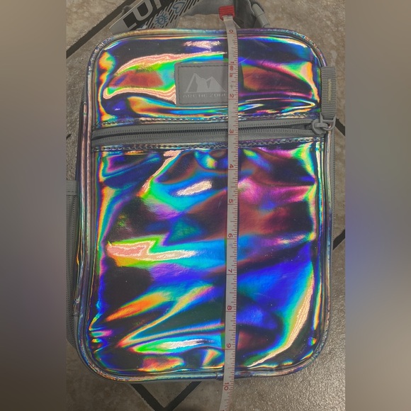 Iridescent Holographic Purple Lunch Bag - Picture 3 of 4